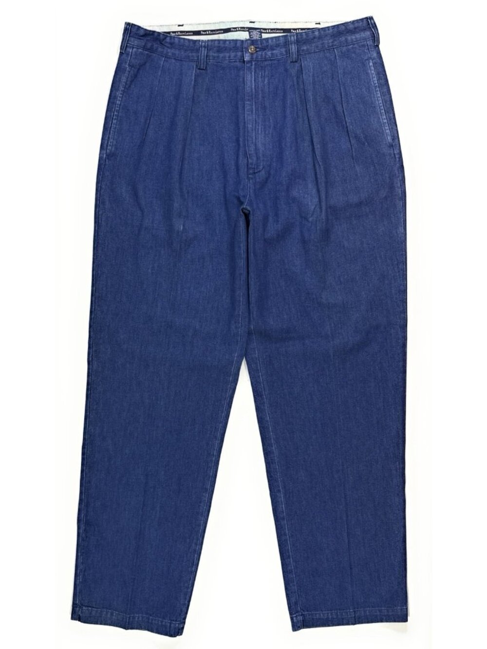 Vintage Polo Ralph Lauren Mens Andrew Pant Size 38x33 Pleated Wide Leg Denim
